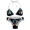 thumbnail image 1 of Wolf Detachable Sponge Adjustable Strap Bikini Set, Two-Pack Swim Suits for Versatile Swim Wear Looks, 1 of 6