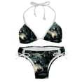 thumbnail image 1 of Wolf Detachable Sponge Adjustable Strap Bikini Set Two-Pack Swimsuits for Women, 1 of 6