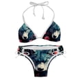 thumbnail image 1 of Wolf Detachable Sponge Adjustable Strap Bikini Set - Two-Pack - Versatile Swimwear for All Occasions!, 1 of 6