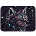 thumbnail image 1 of Wolf Dish Drying Mat, Absorbent Microfiber Pad Protector For Kitchen Counter Top Mat Dish Drainboard 16x18in, 1 of 7