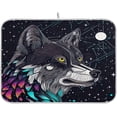 thumbnail image 1 of Wolf Dish Drying Mat, Absorbent Microfiber Pad Protector For Kitchen Counter Top Mat Dish Drainboard 18x24in, 1 of 7