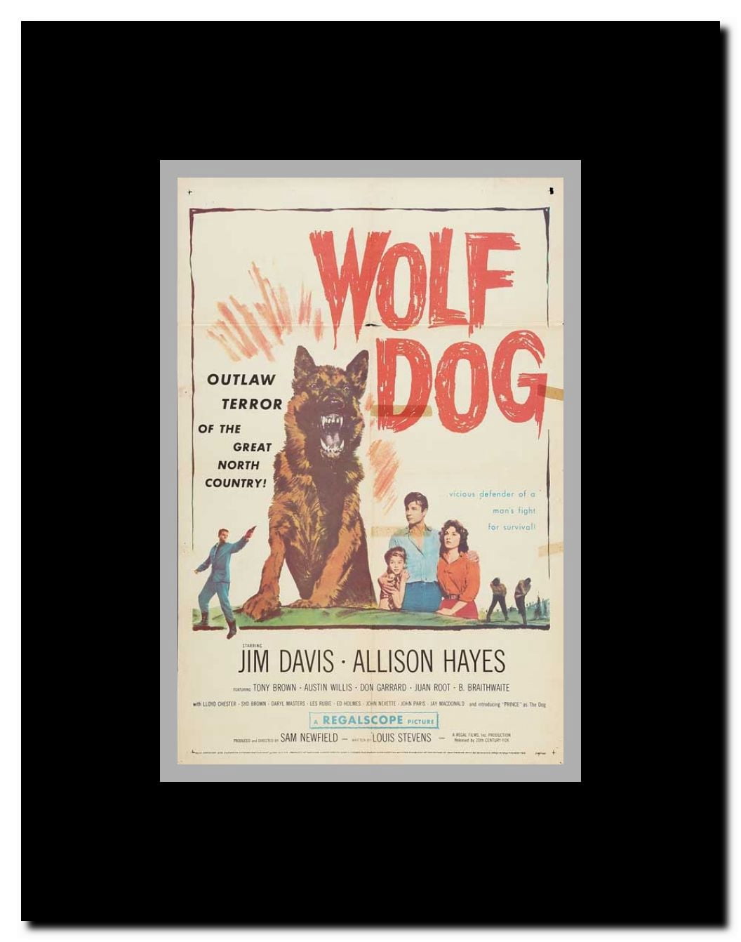 Wolf Dog Framed Movie Poster