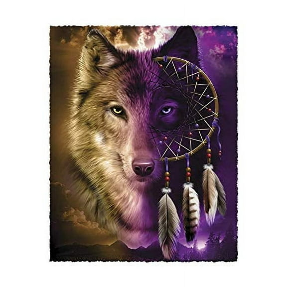 Wolf Dreamcatcher Edible Cake Topper