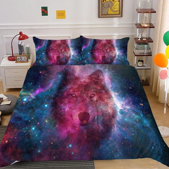 Wolf Duvet Cover Set,Bedding Set for Kids and Adult, Home Decor, King Size