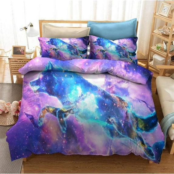 Wolf Duvet Cover Set,Bedding Set for Kids and Adult, Home Decor, King Size
