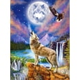 thumbnail image 1 of Wolf Eagle | Cross Stitch Needlework Embroidery Kits (printed ca, 1 of 6