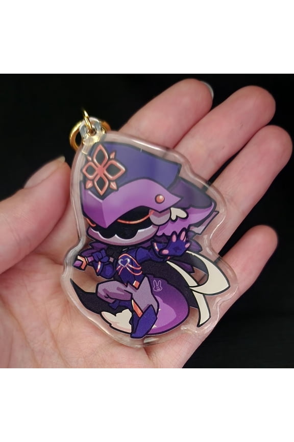 Wolf-Eared Anime Character Acrylic Keychain