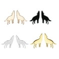thumbnail image 1 of Mall of Style - Wolf Earrings for Women - Wolves Jewelry Studs (Wolf), 1 of 7