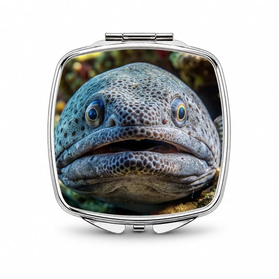 Wolf Eel Travel Makeup Handbag Purse Small Pocket Compact Mirror