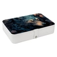 thumbnail image 1 of Wolf Elegant PU Leather Jewelry Box Organizer with Removable Compartment, Portable Jewelry Display & Bracelet Holder, 1 of 6