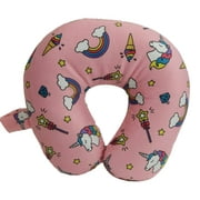 Wolf Essentials All Her Favourites Print Fiber Filled Travel Neck Pillow