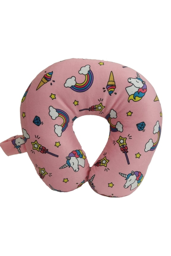 All Her Favourites Print Fiber Filled Travel Neck Pillow
