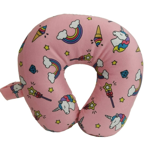 Wolf Essentials All Her Favourites Print Fiber Filled Travel Neck Pillow