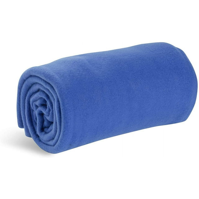 World's Best CozySoft Microfleece Travel Blanket, 50 x 60 Inch, Royal