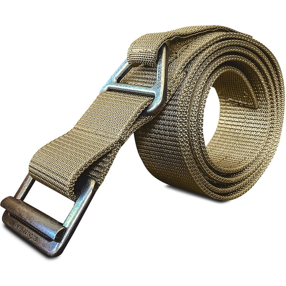 Wolf Everyday Nylon Belt 1.75 Inch Durable Adjustable Belt, Tan, Medium