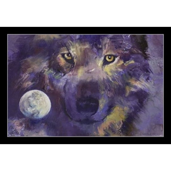 Wolf - Eyes Laminated & Framed Poster Print (36 x 24)