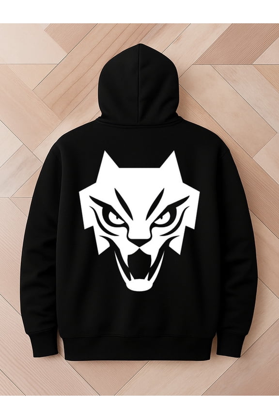 Wolf Face Hoodie hoodies game mens sweatshirts black Sporty Athletic Hoodie For Fall & Winter casual graphic streetwear spring comfortable gift fun interesting Casual Unisex hoodie