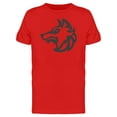 thumbnail image 1 of Wolf Face T-Shirt Men -Image by Shutterstock, Male XX-Large, 1 of 2