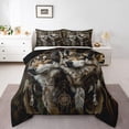 thumbnail image 1 of Wolf Family Bedding Queen Size Teens Adult,Tribal Boho Dream Catchers Comforter Set,Western Wolves Down Comforter,Wildlife Animal Print Bedding Comforter Sets, 1 of 6