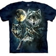 Wolf Family Pack Moon Wolves Family Howling Grey Wolf Dog Loyal Blue