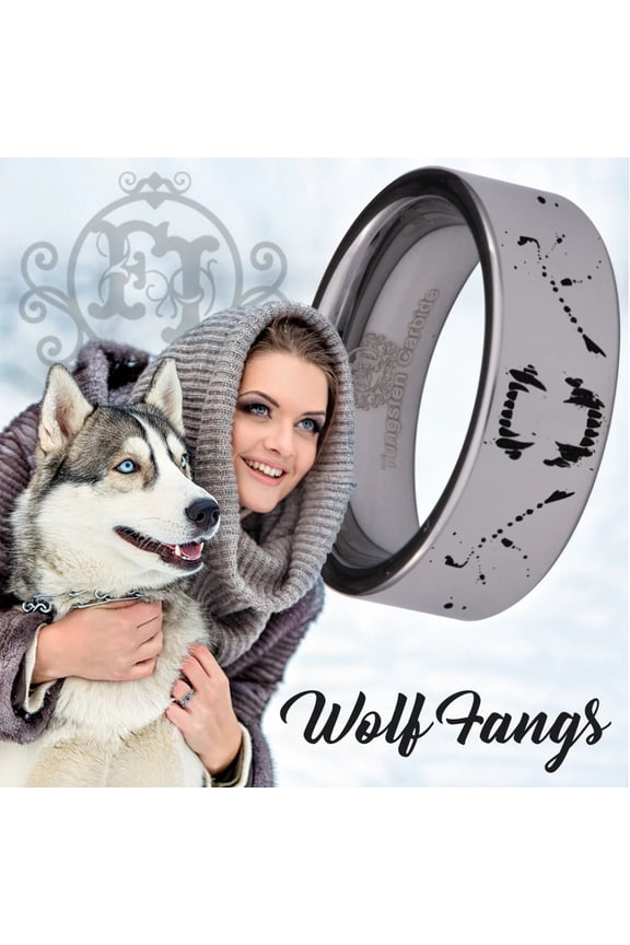 Wolf Fangs Tungsten Carbide Ring
