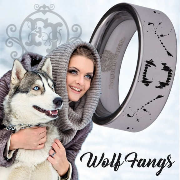 Wolf Fangs Tungsten Carbide Ring