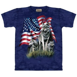 White 100% Cotton White Wolf Face Realistic Graphic T-Shirt