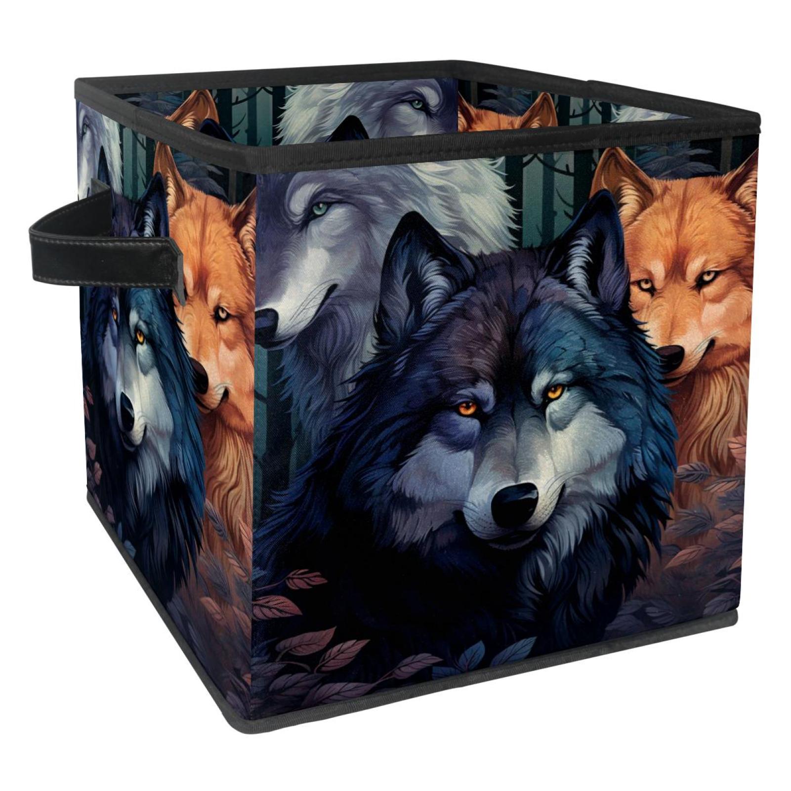 Wolf Den Containers Wolf Foldable Cube Organizer with Handle, 10.8