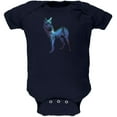 thumbnail image 1 of Wolf Galaxy Night Sky Soft Baby One Piece Navy 3-6 M, 1 of 1