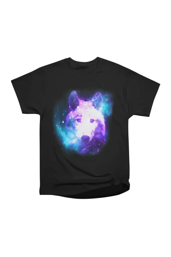 Wolf Galaxy T-Shirt Tee Gift For Him Merch For Her Apparel For Friend