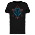 thumbnail image 1 of Wolf Geometry Triangle T-Shirt Men -Image by Shutterstock, Male 3X-Large, 1 of 2