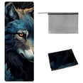 thumbnail image 1 of Wolf Gym Towel with Storage Bag - 72.8"x26.8" - Suitable for Yoga, Pilates, Fitness, etc., 1 of 6