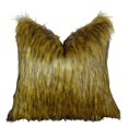 thumbnail image 1 of Wolf Handmade Throw Pillow - Light & Dark Brown - 20 x 26 in., 1 of 1