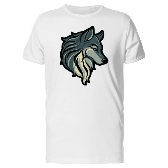 Wolf Head Illustration T-Shirt Men -Image by Shutterstock, Male Large