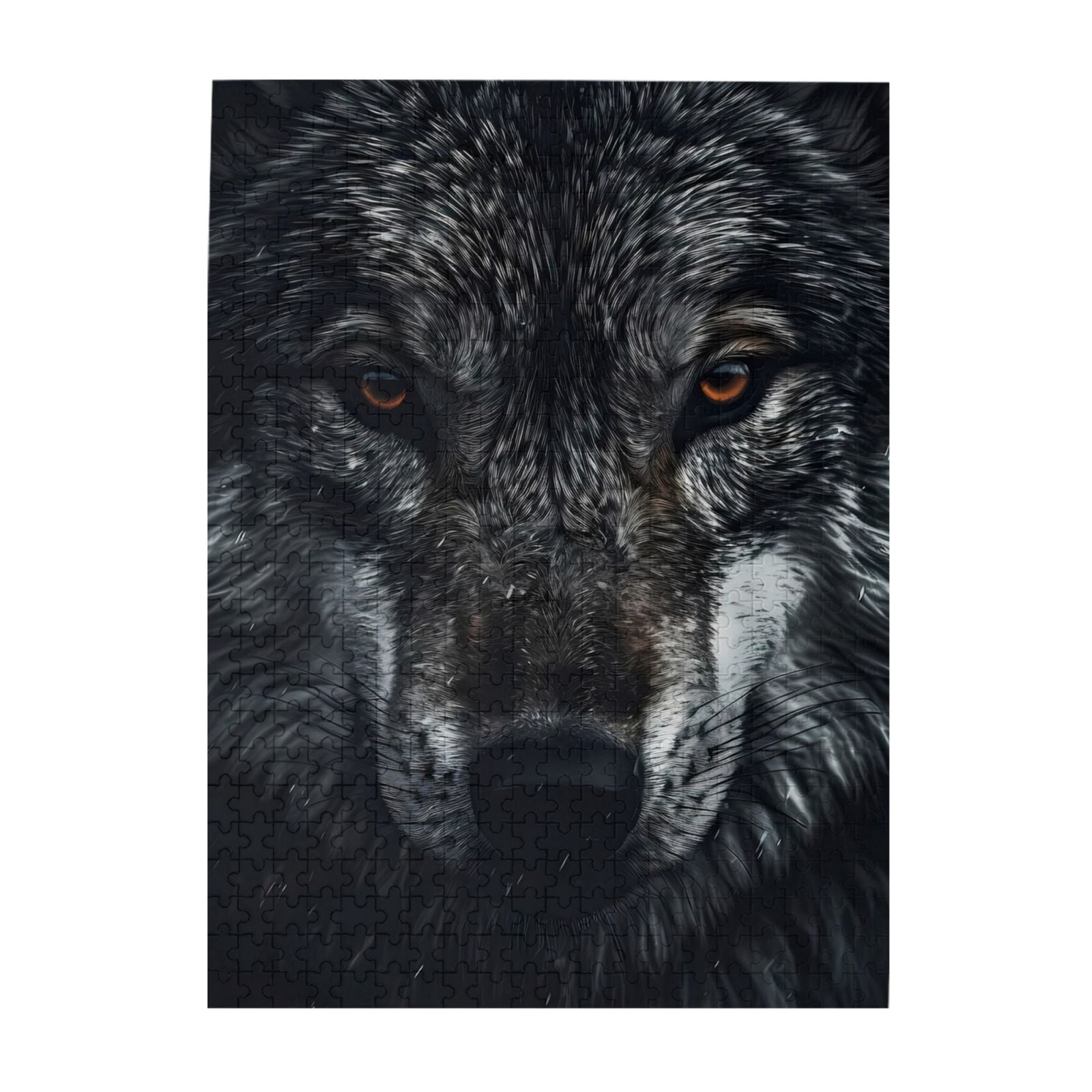 Wolf Head Intense Eyes Wild Animal 1000-Piece Wooden Jigsaw Puzzle for ...