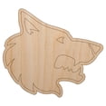 thumbnail image 1 of Wolf Head Side Profile Wood Shape Unfinished Piece Cutout Craft DIY Projects - 4.70 Inch Size - 1/4 Inch Thick, 1 of 7