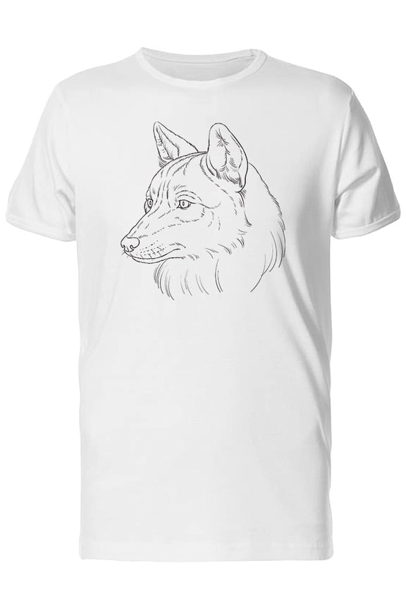 Wolf Head Silhouette Side Tee Men's -Image by Shutterstock