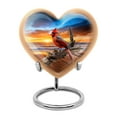 thumbnail image 1 of Wolf Heart Urns For Women Human Ashes, Memorial Tiny Urn, Small Cremation Urns, Funeral Urns For Ashes Adult Female, Cremation Urns For Adult Ashes, Elegant Mom Urn For Ashes, 3 Inch, 1 Pc, 1 of 5
