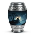 thumbnail image 1 of Wolf Hill Night Moon Sky Adult Cremation Urns -miniature Urn- Cremation Urns For Men - Human Urns For Ashes - Urn For Human Ashes (Size-3nch,1pcs), 1 of 5