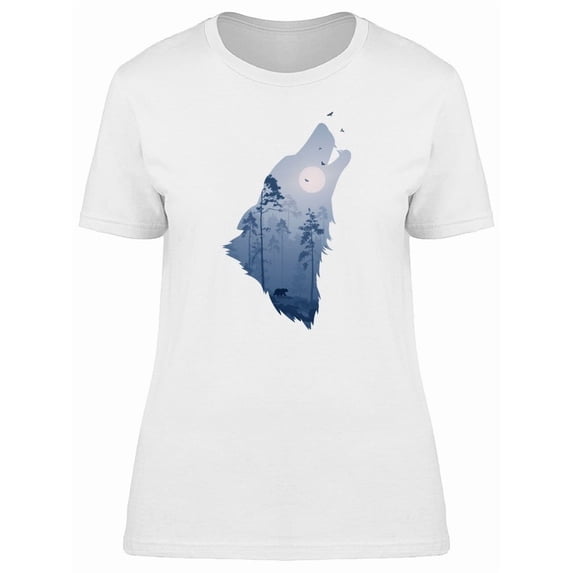 Wolf Howl Forest Inside Tee Men's -Image by Shutterstock
