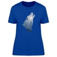 thumbnail image 1 of Wolf Howl Forest Inside T-Shirt Women -Image by Shutterstock, Female Medium, 1 of 2