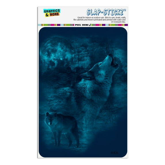 Wolf Howl Howling Blue Moon Wolves Home Business Office Sign