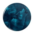 thumbnail image 1 of Wolf Howl Howling Blue Moon Wolves Kitchen Refrigerator Locker Button Magnet, 1 of 6