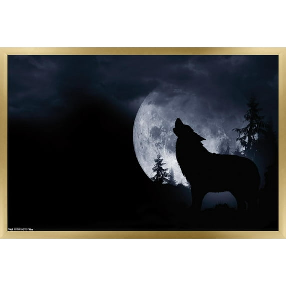 Wolf - Howl Wall Poster, 22.375" x 34", Framed