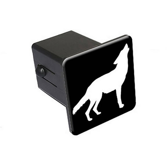 Wolf Howling 2" Tow Trailer Hitch Cover Plug Insert