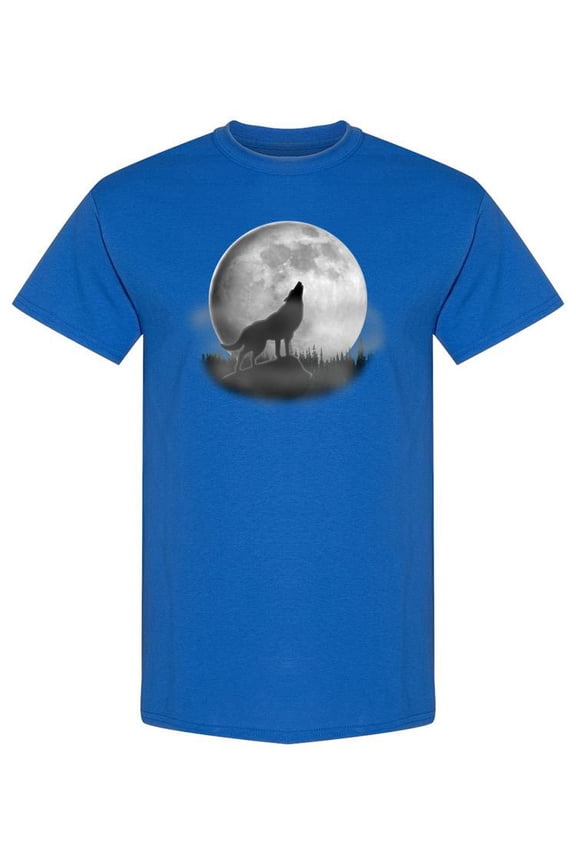 Wolf Howling At The Moon
T-Shirt Men -SPIdeals Designs, Male x-Large