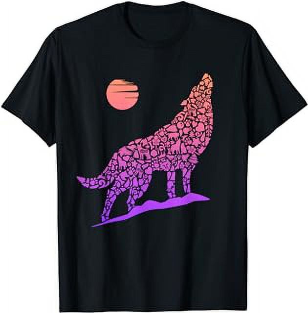 Wolf howling at the moon in the midnigt wolf howling | Premium AI