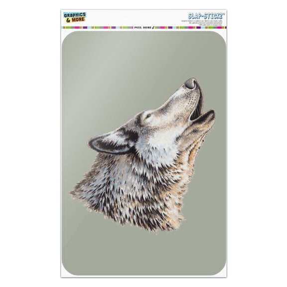 Wolf Howling Home Business Office Sign