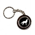 thumbnail image 1 of Wolf Howling Key Chain Keychain Ring, 1 of 1