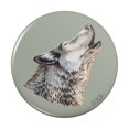 thumbnail image 1 of Wolf Howling Kitchen Refrigerator Locker Button Magnet, 1 of 6